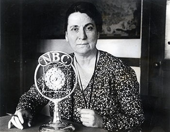 Grace Abbott, the Bureau's second Chief, became one of the first female broadcasters to a national audience when she hosted the NBC Radio series, "Your Child," beginning in 1929. (Associated Press)